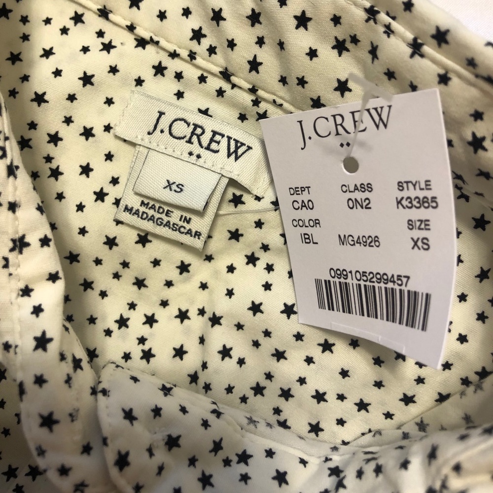 J Crew- star patterned button down - Picture 4 of 5
